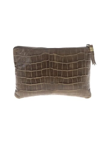 Madewell The Leather Pouch Clutch: Croc Embossed Edition (view 2)