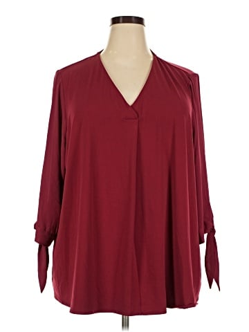 Joan Vass New York 3/4 Sleeve Blouse (view 1)