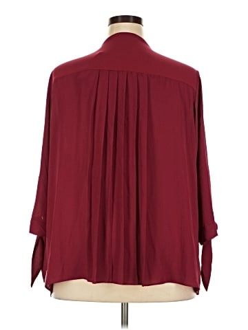 Joan Vass New York 3/4 Sleeve Blouse (view 2)