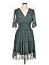 Max Studio Paisley Teal Cocktail Dress Size L - photo 1