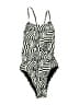 Nike Graphic Black One Piece Swimsuit Size 2 - photo 1