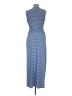 Max Studio Stripes Blue Casual Dress Size L - photo 2