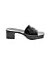 Gucci 100% Rubber Black Logo Platform  Sandals Size EU (IT) 39 / US 9 - photo 1