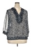 BFA Classics 100% Polyester Polka Dots Blue 3/4 Sleeve Blouse Size 20 - photo 1