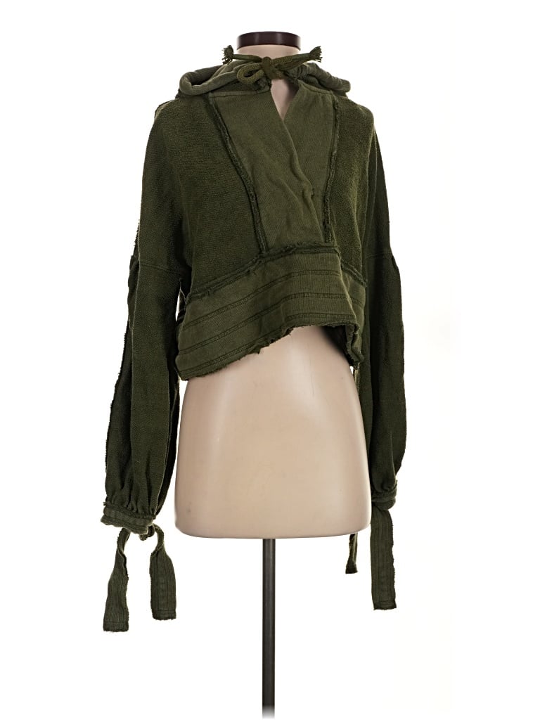 Pre-owned Fp Movement Cardigan Sweater In Green