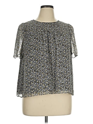 J.Crew Short Sleeve Silk Top (view 1)