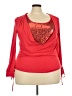 Unbranded Red Long Sleeve Blouse Size 2X - photo 1