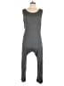 Blue Rain Solid Gray Jumpsuit Size L - photo 1