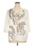 Onque Ivory 3/4 Sleeve Blouse Size 1X - photo 1
