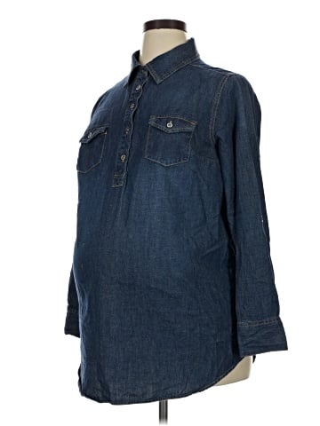 Liz Lange Maternity for Target 3/4 Sleeve Button-Down Shirt (view 1)