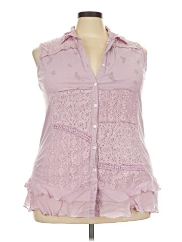 April Cornell Sleeveless Button-Down Shirt (view 1)