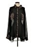 Torrid Animal Print Black Long Sleeve Blouse Size 3 - photo 1