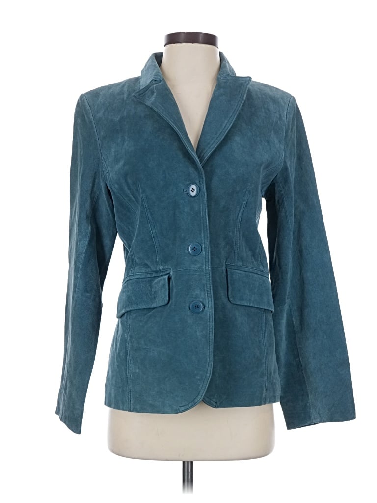 Pre-owned St. John's Bay Blazer Jacket In Teal