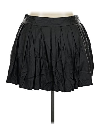 Wet Seal Faux Leather Skirt (view 2)