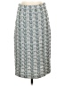 St. John Collection Print Teal Formal Skirt Size S - photo 1