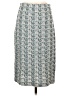 St. John Collection Print Teal Formal Skirt Size S - photo 2