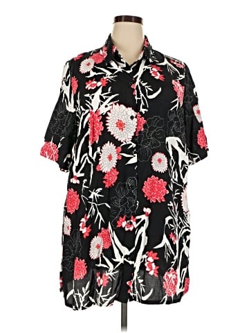 Ulla Popken Short Sleeve Blouse (view 1)