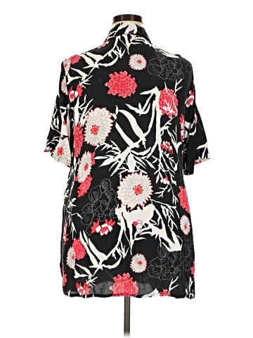 Ulla Popken Short Sleeve Blouse (view 2)