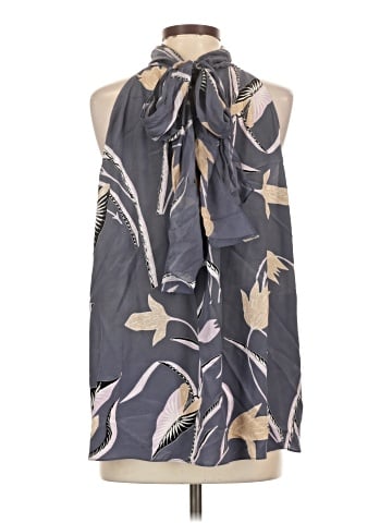 Diane von Furstenberg Sleeveless Silk Top (view 2)