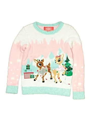Rudolph the Red Nose Reindeer Pullover Sweater (view 1)
