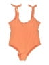 Kona Sol Solid Orange One Piece Swimsuit Size XL - photo 1
