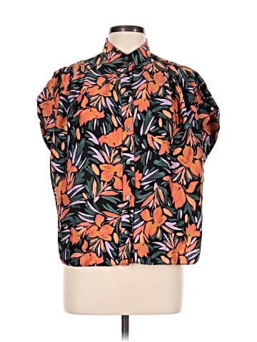Joie Short Sleeve Silk Top (view 1)