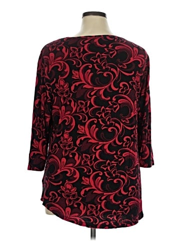 JM Collection 3/4 Sleeve Top (view 2)