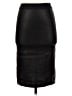 Set 100% Leather Solid Black Leather Skirt Size 4 - photo 1