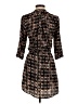 Eight Sixty 100% Polyester Print Brown Casual Dress Size S - photo 2
