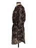 Eight Sixty 100% Polyester Print Brown Casual Dress Size S - photo 5