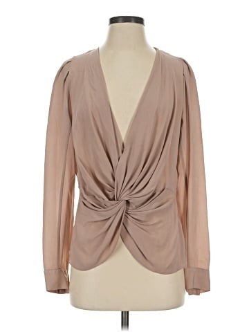 Chelsea Flower Long Sleeve Silk Top (view 1)