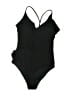 Cupshe Solid Black One Piece Swimsuit Size S - photo 1