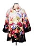 I.C. By Connie K 100% Polyester Floral White Poncho Size M - photo 1
