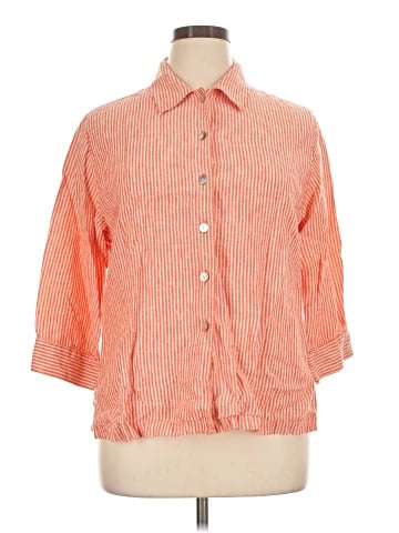 Chico's 3/4 Sleeve Button-Down Shirt (view 1)