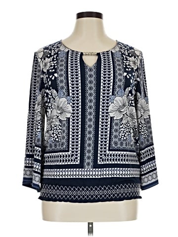 JM Collection 3/4 Sleeve Top (view 1)