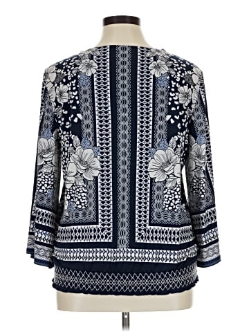 JM Collection 3/4 Sleeve Top (view 2)