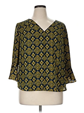 41Hawthorn 3/4 Sleeve Blouse (view 1)