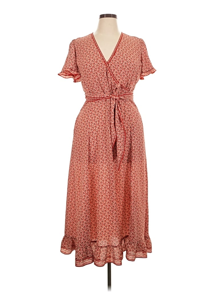 Pre-owned Max Studio Casual Dress In Red