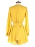 RACHEL Rachel Roy Solid Yellow Romper Size S - photo 2