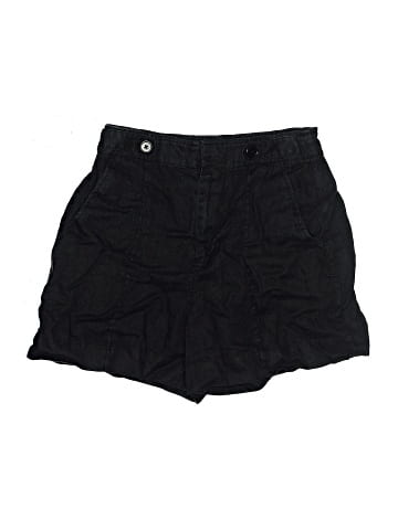 Madewell Clean Button-Tab Shorts in 100% Linen (view 1)