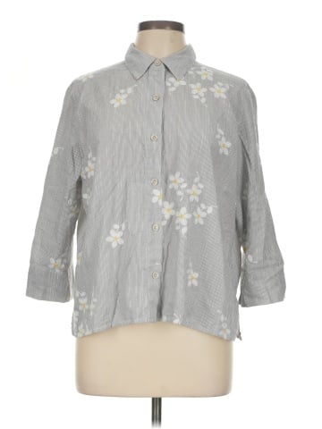 Alfred Dunner 3/4 Sleeve Button-Down Shirt (view 1)