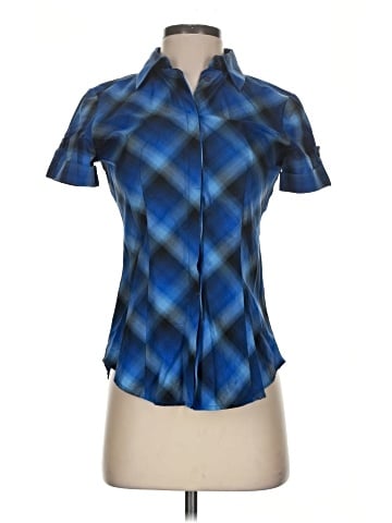 New York & Company Short Sleeve Blouse (view 1)