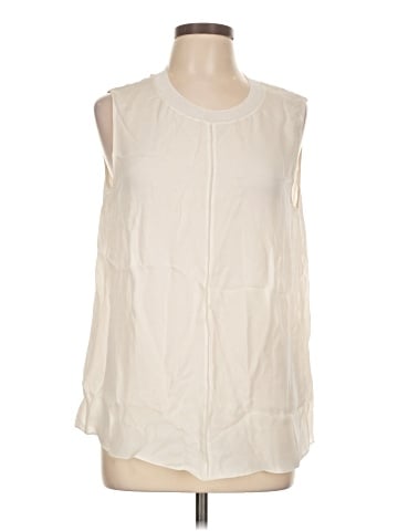 Vince. Sleeveless Silk Top (view 1)