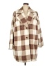 Joan Rivers 100% Polyester Checkered-gingham Brown Coat Size 2X - photo 1