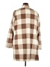 Joan Rivers 100% Polyester Checkered-gingham Brown Coat Size 2X - photo 2