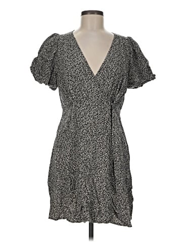 Madewell Challis Wrap Mini Dress in Tudor Floral (view 1)