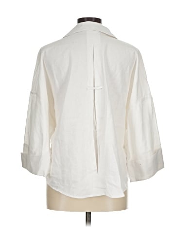 Zara 3/4 Sleeve Button-Down Shirt (view 2)