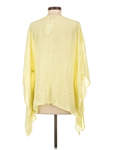 Black Label by Chico's 3/4 Sleeve Silk Top (view 2)