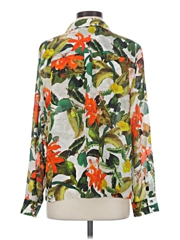 Alice + Olivia 3/4 Sleeve Silk Top (view 2)