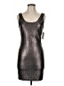 TCEC Metallic Silver Cocktail Dress Size M - photo 1